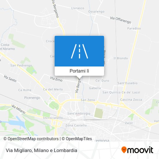 Mappa Via Migliaro