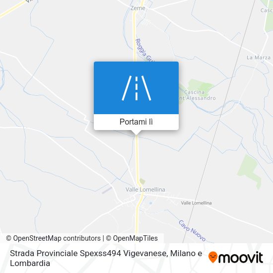 Mappa Strada Provinciale Spexss494 Vigevanese