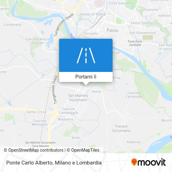Mappa Ponte Carlo Alberto