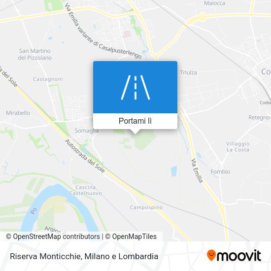 Mappa Riserva Monticchie