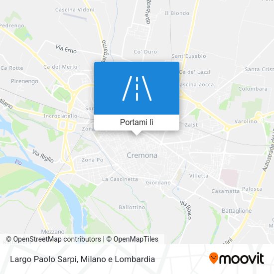 Mappa Largo Paolo Sarpi