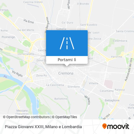 Mappa Piazza Giovanni XXIII