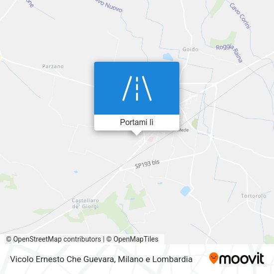 Mappa Vicolo Ernesto Che Guevara