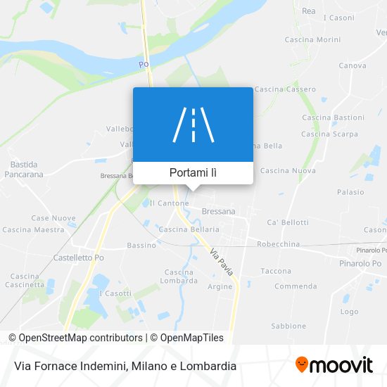 Mappa Via Fornace Indemini