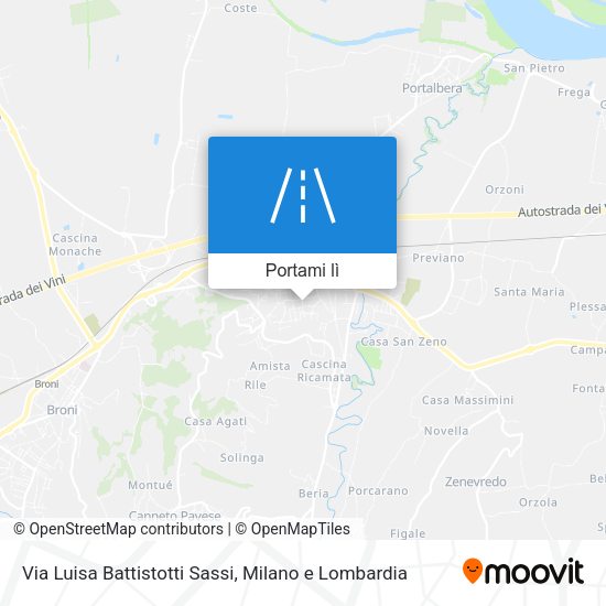 Mappa Via Luisa Battistotti Sassi