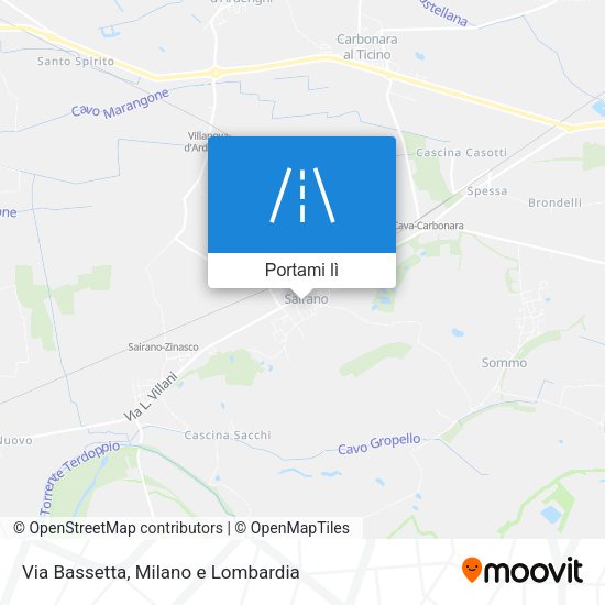 Mappa Via Bassetta