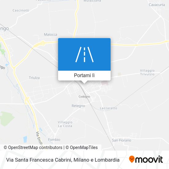 Mappa Via Santa Francesca Cabrini
