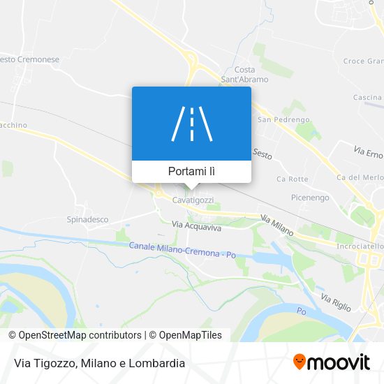 Mappa Via Tigozzo