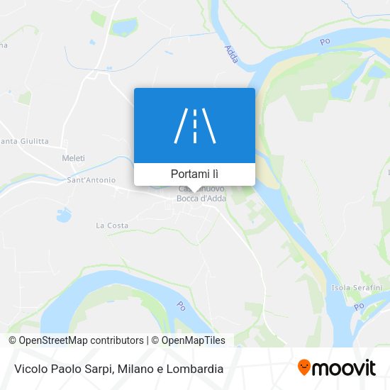 Mappa Vicolo Paolo Sarpi