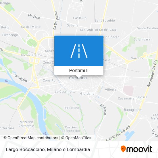 Mappa Largo Boccaccino