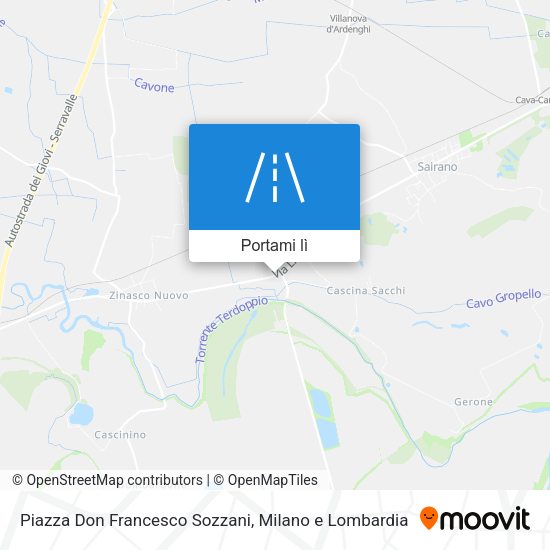 Mappa Piazza Don Francesco Sozzani