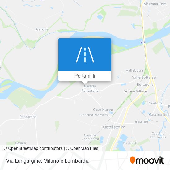 Mappa Via Lungargine