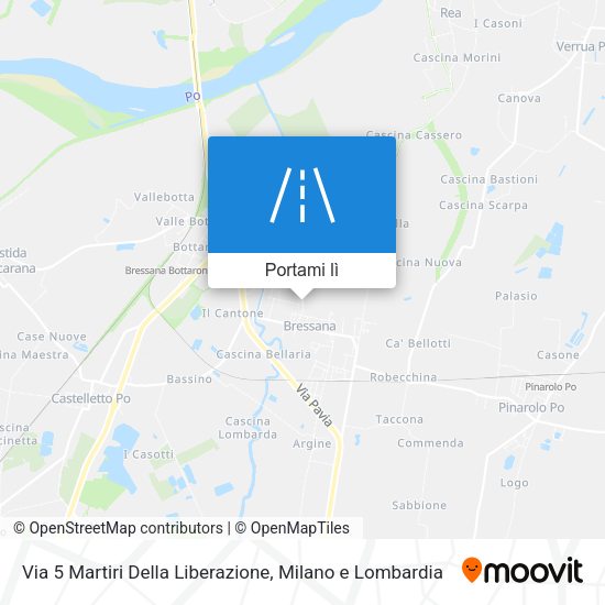 Mappa Via 5 Martiri Della Liberazione