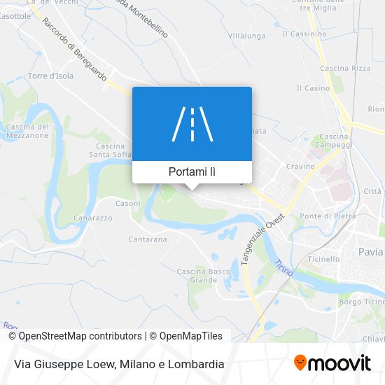 Mappa Via Giuseppe Loew