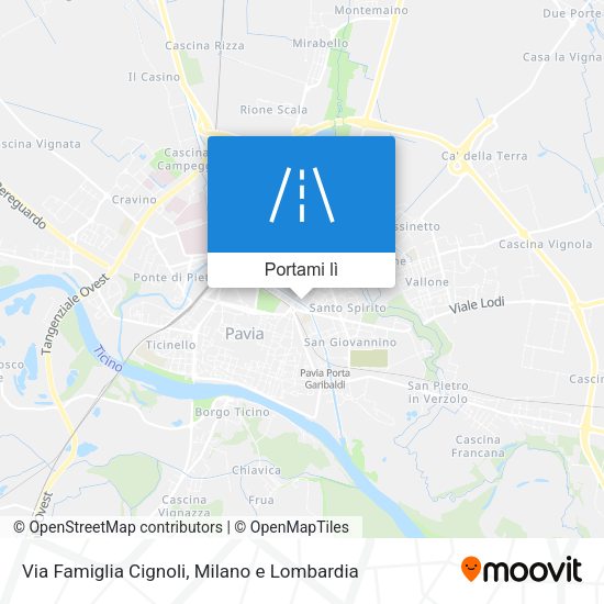 Mappa Via Famiglia Cignoli