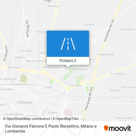 Mappa Via Giovanni Falcone E Paolo Borsellino