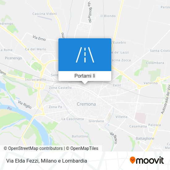 Mappa Via Elda Fezzi