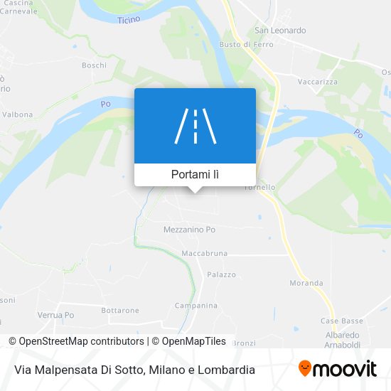 Mappa Via Malpensata Di Sotto