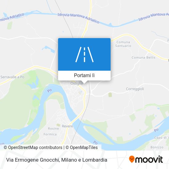 Mappa Via Ermogene Gnocchi