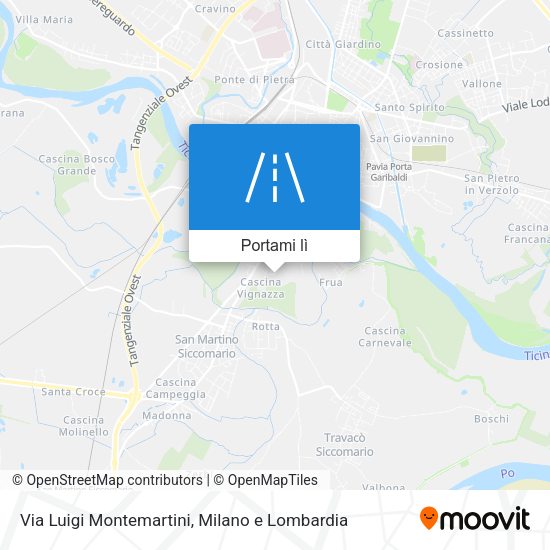 Mappa Via Luigi Montemartini