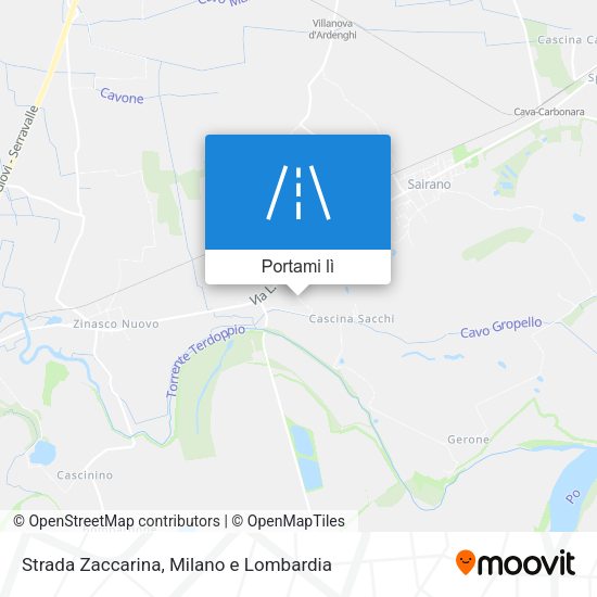 Mappa Strada Zaccarina