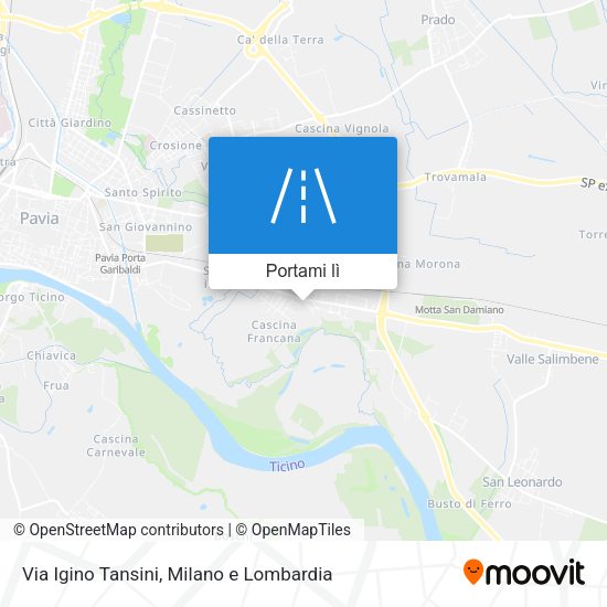 Mappa Via Igino Tansini