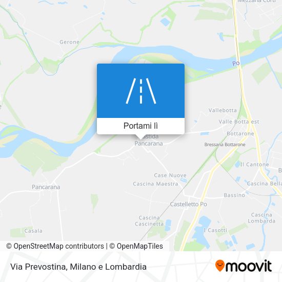 Mappa Via Prevostina