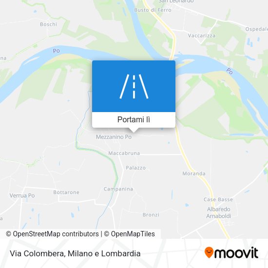 Mappa Via Colombera