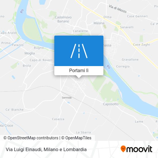 Mappa Via Luigi Einaudi