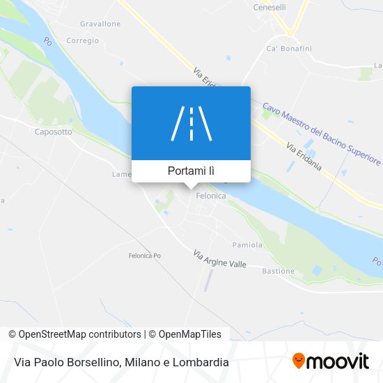 Mappa Via Paolo Borsellino