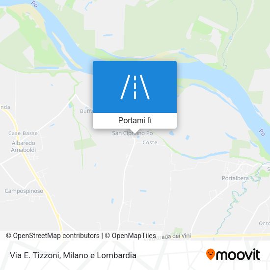 Mappa Via E. Tizzoni