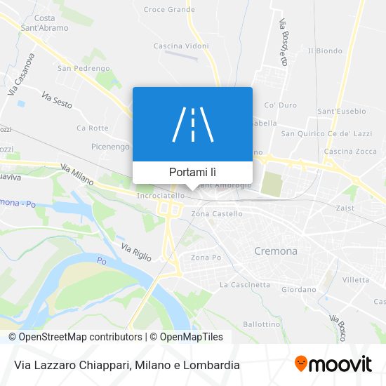 Mappa Via Lazzaro Chiappari