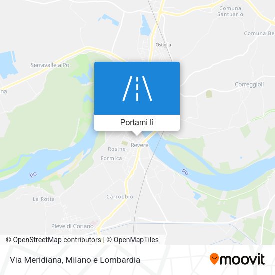 Mappa Via Meridiana
