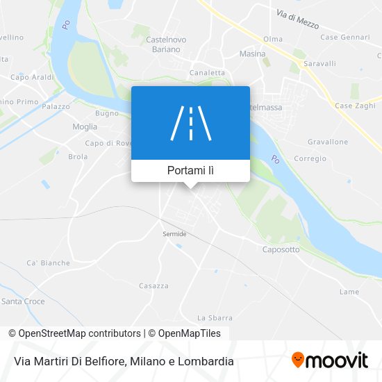 Mappa Via Martiri Di Belfiore