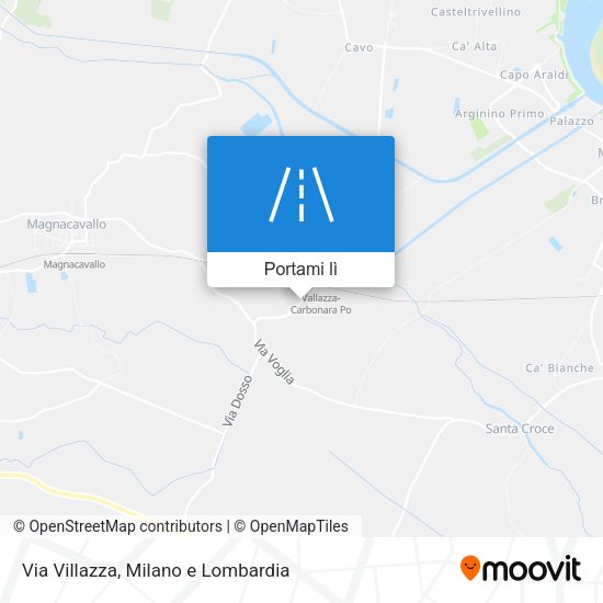 Mappa Via Villazza