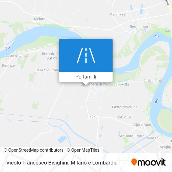 Mappa Vicolo Francesco Bisighini