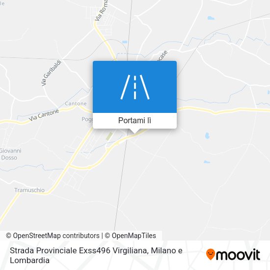 Mappa Strada Provinciale Exss496 Virgiliana