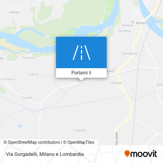Mappa Via Gorgadelli