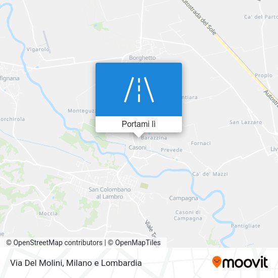 Mappa Via Del Molini