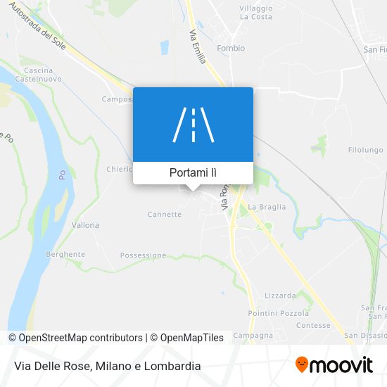 Mappa Via Delle Rose