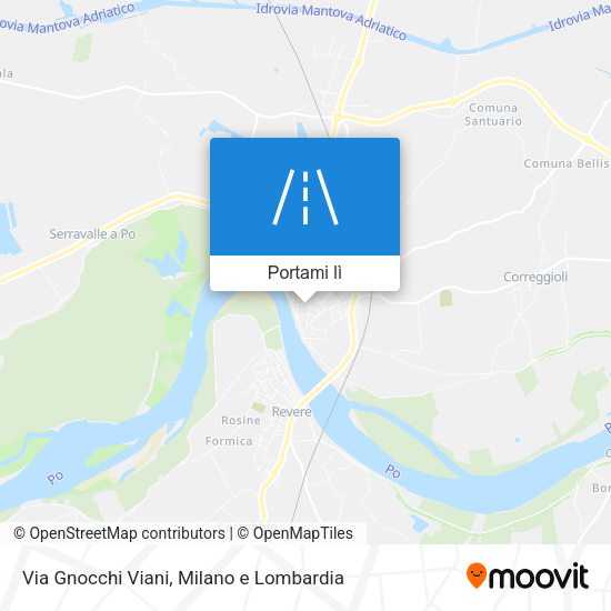 Mappa Via Gnocchi Viani