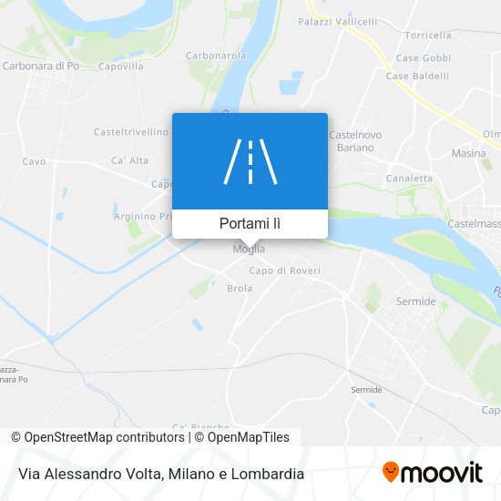 Mappa Via Alessandro Volta