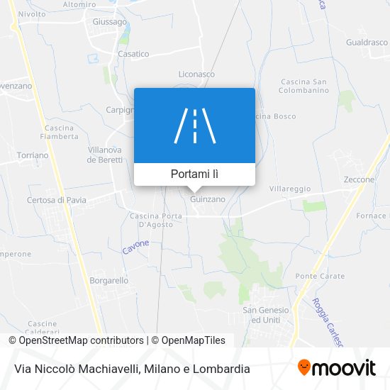 Mappa Via Niccolò Machiavelli