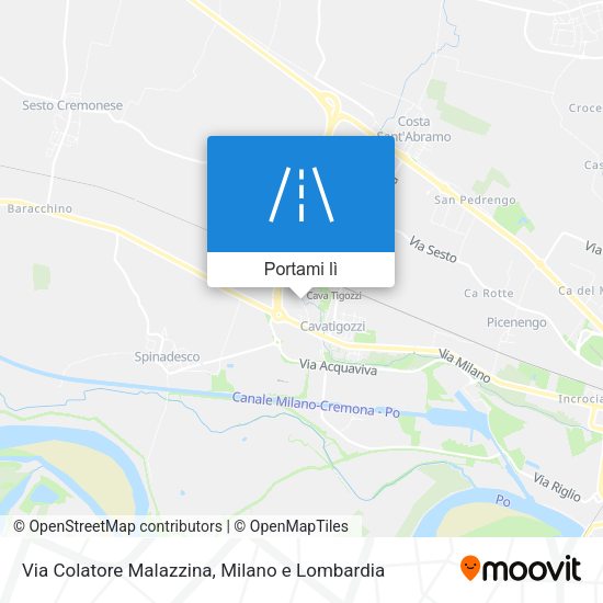 Mappa Via Colatore Malazzina
