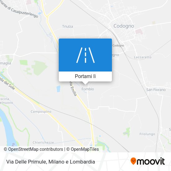 Mappa Via Delle Primule