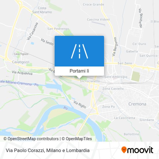 Mappa Via Paolo Corazzi