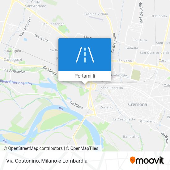 Mappa Via Costonino