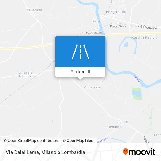 Mappa Via Dalai Lama