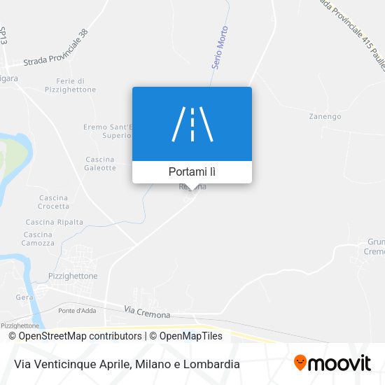 Mappa Via Venticinque Aprile