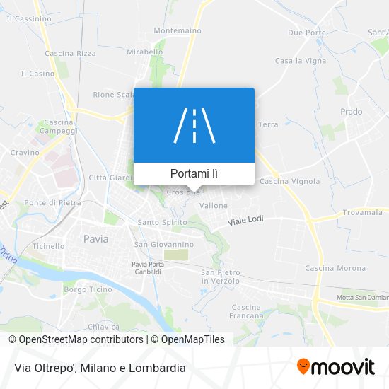 Mappa Via Oltrepo'